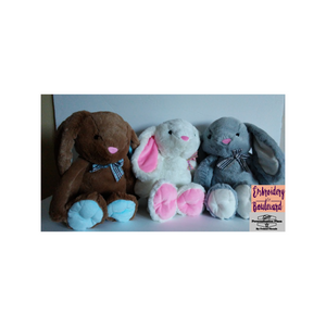 Personalized with Machine Embroidery Easter Bunnies - Personalization Plaza