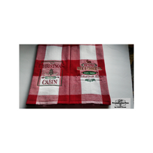 Load image into Gallery viewer, Embroidered Northwoods Cabin Theme Kitchen Towel or Set (Personalized upon request) - Personalization Plaza