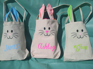 Personalized Easter Bunny Basket/Bag - Personalization Plaza