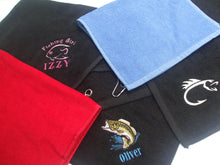 Load image into Gallery viewer, Embroidered Fishing Towels - Personalization Plaza
