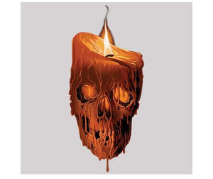 Melting Skull Graphic T-shirt, Skull T-shirt, Skull Candle T-shirt, Melting Skull Shirt - Personalization Plaza