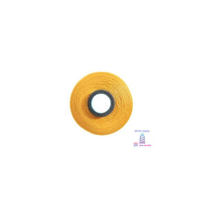 Gold Colored Machine Embroidery Bobbins, Bright Gold Fil-Tec Magnetic Bobbins Made in USA, Style L: fits Brother & Baby Lock Machines