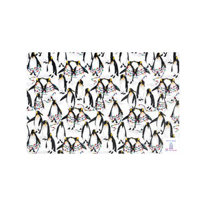 Digital Cuddle Festive Penguin Fabric by Shannon Fabrics by the Piece, Yard or Build Your Own Curated Cuddle Blanket! Cuddle Black Fabric