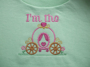 Infant Girl Machine Embroidered Princess T-Shirt (Personalization Available) - Personalization Plaza